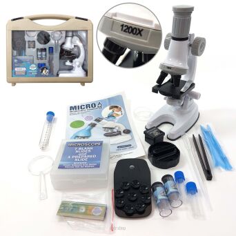 MIKROSKOP W WALIZCE POWIĘKSZ. DO 1200x 35X30 5045