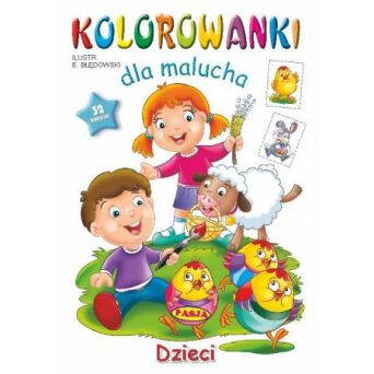 KOLOROWANKI DLA MALUCHA DZIECI WIELKANOC 5299