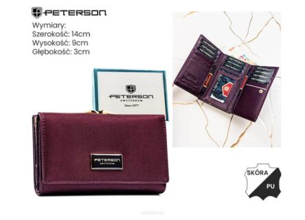 PORTFEL DAMSKI SKÓRA PTN PS108-HNL PURPLE 2890 NN