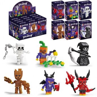 KLOCKI HALLOWEEN POTWOREK 8X12 CM (12) 7502