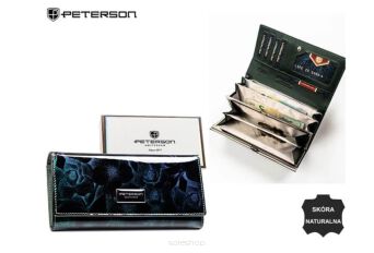 PORTFEL DAMSKI SKÓRA PTN PS401-FDS GREEN 1633 NN