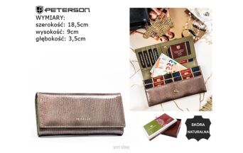 PORTFEL DAMSKI SKÓRZANY PTN 72401-PR GRAY 8348 NN