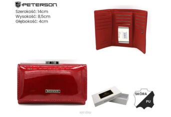 PORTFEL DAMSKI SKÓRA RPN-23-LAK RED 5708 NN