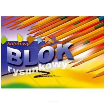 BLOK RYSUNKOWY A4 KOLOR KR [10]  0966 NN