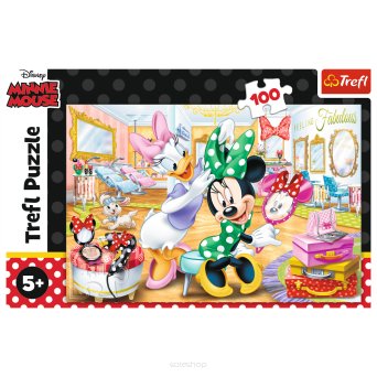 TREFL PUZZLE 100 MINNIE W SALONIE KOSMET. 3872 NN