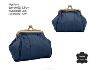 PORTMONETKA SKÓRZANA 662-3841 D.BLUE 3841 NN