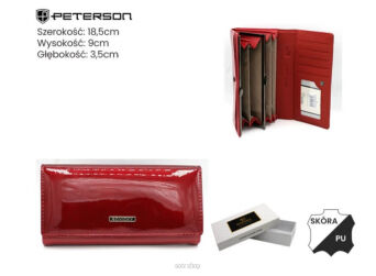 PORTFEL DAMSKI SKÓRA RPN-24A-LAK RED 5715 NN