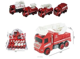 AUTO STRAŻ METAL Z NAPĘDEM 13 CM (12) 5308