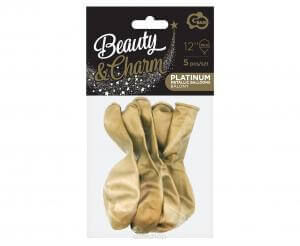 BALONY B&C ZŁOTA PLATYNA 12" 5 SZT 0378