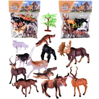 ZWIERZĘTA DZIKIE ZOO 6 SZT 34X25 CM 5478