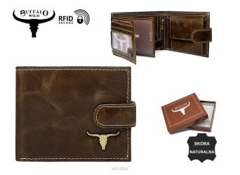 PORTFEL MĘSKI SKÓRA RM-02L-BAW BROWN 9954 NN