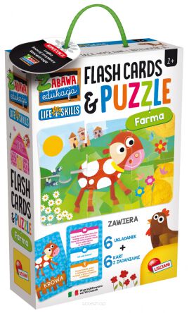 ZABAWA I EDUKACJA PUZZLE FLASHCARDS FARMA 5430