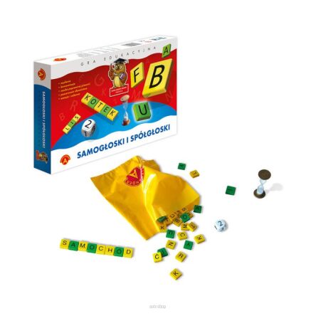 GRA SOWA MĄDRA GŁOWA SAMOGŁOSKI I SPÓŁGŁOSKI 4588