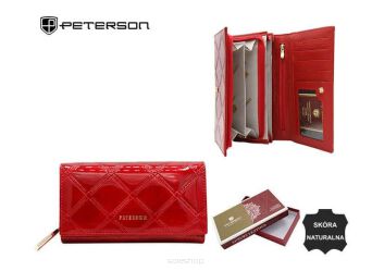 PORTFEL DAMSKI SKÓRZANY PTN 72035-PLT RED 6371 NN