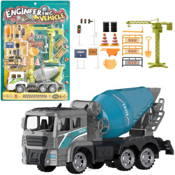 ZESTAW PLAC BUDOWY Z POJAZDAMI BLISTER 50X34 7724