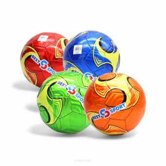 PIŁKA NOŻNA MIX 4 KOL BEST SPORT 23 CM 0374