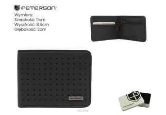 PORTFEL MĘSKI EKO PTN EH-03Z BLACK 5860 NN