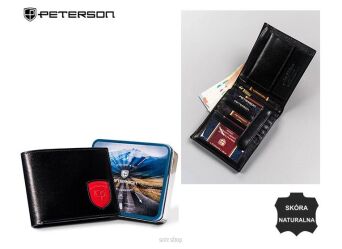 PORTFEL MĘSKI SKÓRA PTN 22305-VT-T BL RED 2787 NN