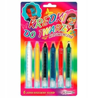 KREDKI DO MALOWANIA TWARZY 6 KOL 0364 NN
