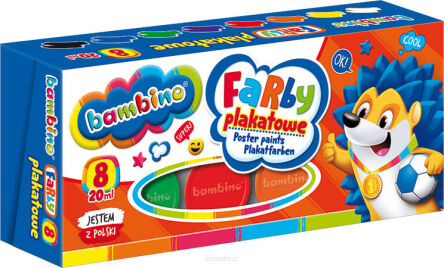 FARBY BAMBINO PLAKATOWE 8 KOL 4995 NN