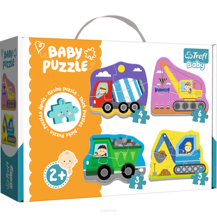 TREFL PUZZLE BABY CLASSIC POJAZDY NA BUDOW 0721 NN