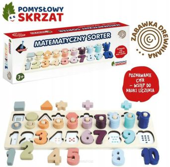 POMYSŁOWY SKRZAT MATEMATYCZNY SORTER 75 EL. 7102