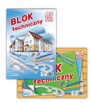 BLOK TECHNICZNY A3 BIAŁY [10] 6757 1301