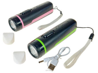 LATARKA Z KABLEM USB DO ŁADOWANIA 0988