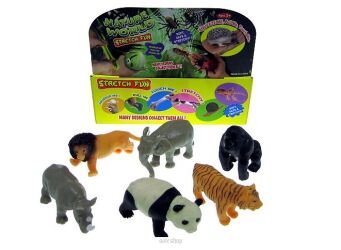 ZWIERZĘTA DZIKIE MIĘKKIE Z GROSZKIEM 12 CM 8081