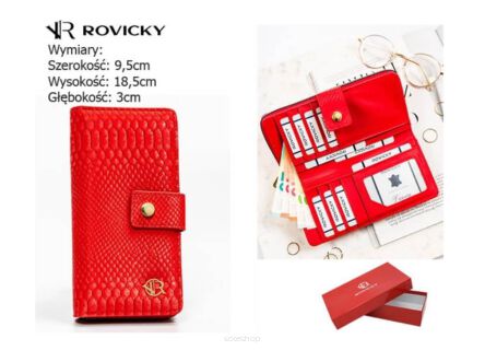 PORTFEL DAMSKI R-POR-01-W15 RED 3334 NN