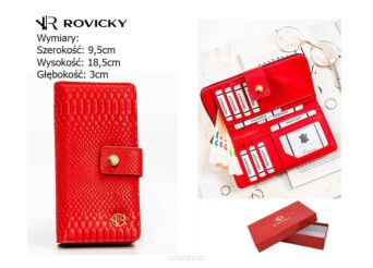 PORTFEL DAMSKI R-POR-01-W15 RED 3334 NN