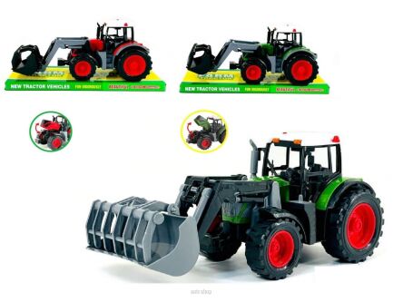 TRAKTOR Z MASZYNĄ ROLNICZĄ TUREM 24X16 CM 1884