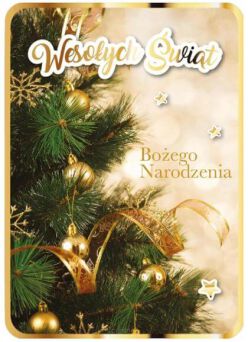 KARTKA BN WESOŁYCH ŚWIĄT CHOINKA 9371 NN