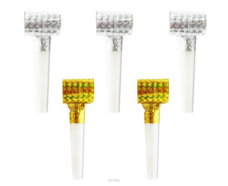 TRĄBKI HOLO ZŁOTO SREBRO 5 SZT 5669