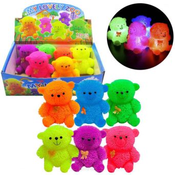 MIŚ MIĘKKI SQUISHY ŚWIECĄCY 6 KOL. 10 CM (12) 5266
