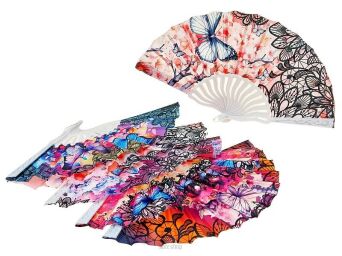 WACHLARZ MOTYLE KWIATY MIX (12) 5953