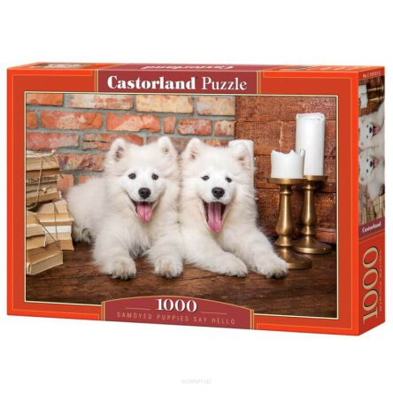 CASTOR PUZZLE 1000 SAMOYED PUPPIES SAY HELLO 5137