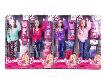 LALKA Z DODATKOWĄ SUKIENKĄ 33X14 CM 3974