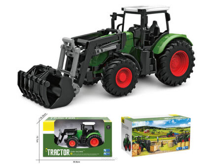 TRAKTOR Z ŁYŻKĄ Z NAPĘDEM 31X15 CM 0166