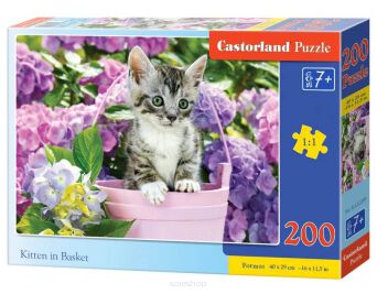 CASTOR PUZZLE 200 KITTEN IN BASKET 2209