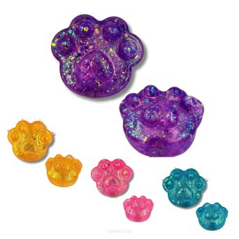 GNIOTEK SQUISHY ŁAPKA BROKAT 7X6,5 CM (16) 4314