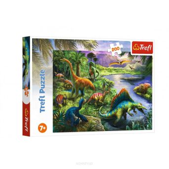 TREFL PUZZLE 200 DRAPIEŻNE DINOZAURY 2816 NN