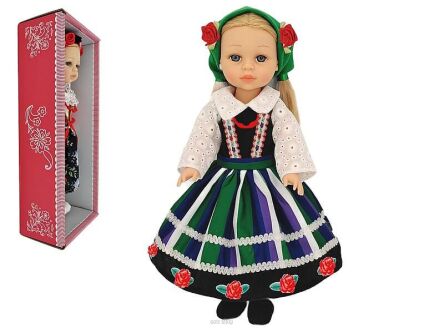 LALKA W LUDO ŁOWICZA ŚPIEWA MÓWI PO POL 38 CM 9636