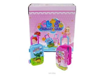 WALIZKA METALOWA 8X6 CM DINO / GIRL (12) 7938 NN