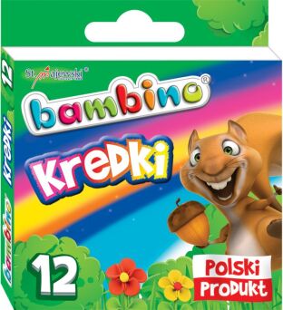 KREDKI WOSKOWE 12 KOL BAMBINO [10] 0225 NN