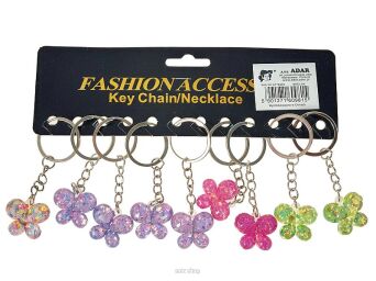 BRELOK MOTYL BROKATOWY AKRTYLOWY (12) 9815