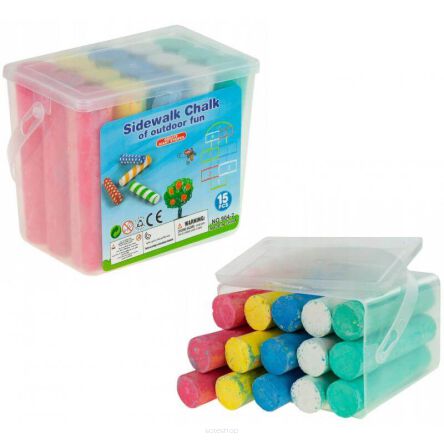 KREDA CHODNIKOWA PUDEŁKO 15 SZT 5 KOL. 13X11 3490