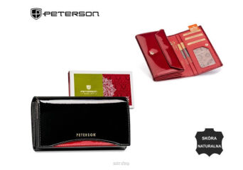 PORTFEL DAMSKI SKÓRZANY PTN BC-411 BL-RED 6535 NN