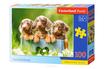 CASTOR PUZZLE 100 CUTE DACHSHUNDS 1213