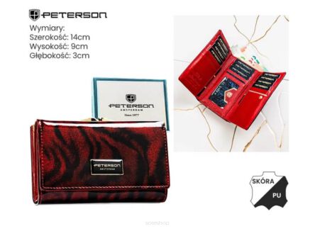 PORTFEL DAMSKI SKÓRA PTN PS108-TDS RED 2036 NN